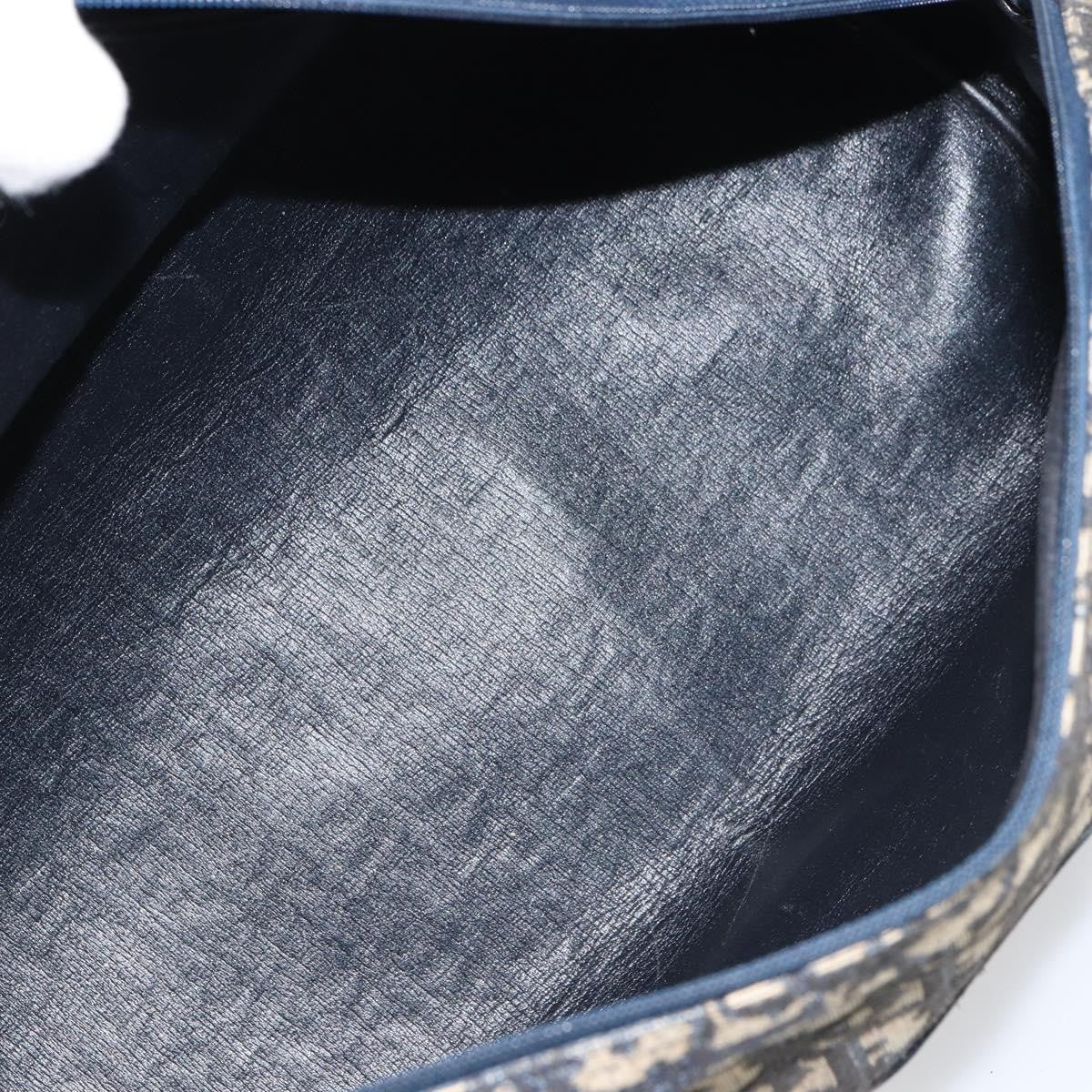Christian Dior Vintage Trotter Boston Bag Diorissimo Canvas, NAVY, CANVAS, Handbag