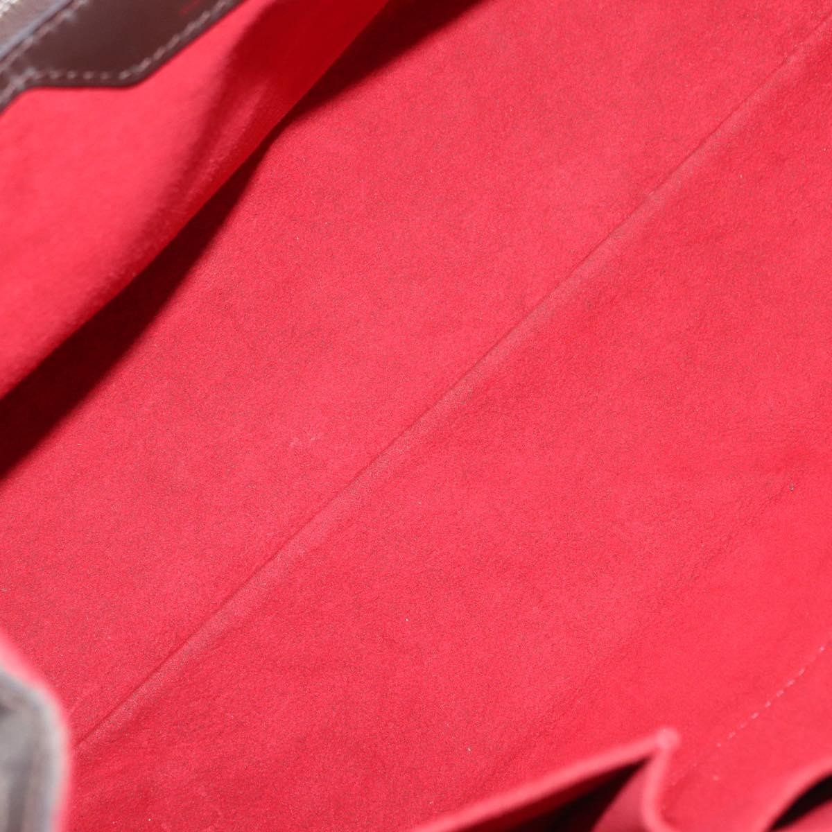 Louis Vuitton Hampstead Handbag Damier, BROWN, CANVAS, Tote bag