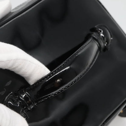 Chanel Vanity pouch Leather, BLACK, PATENT_LEATHER, Toiletry Case