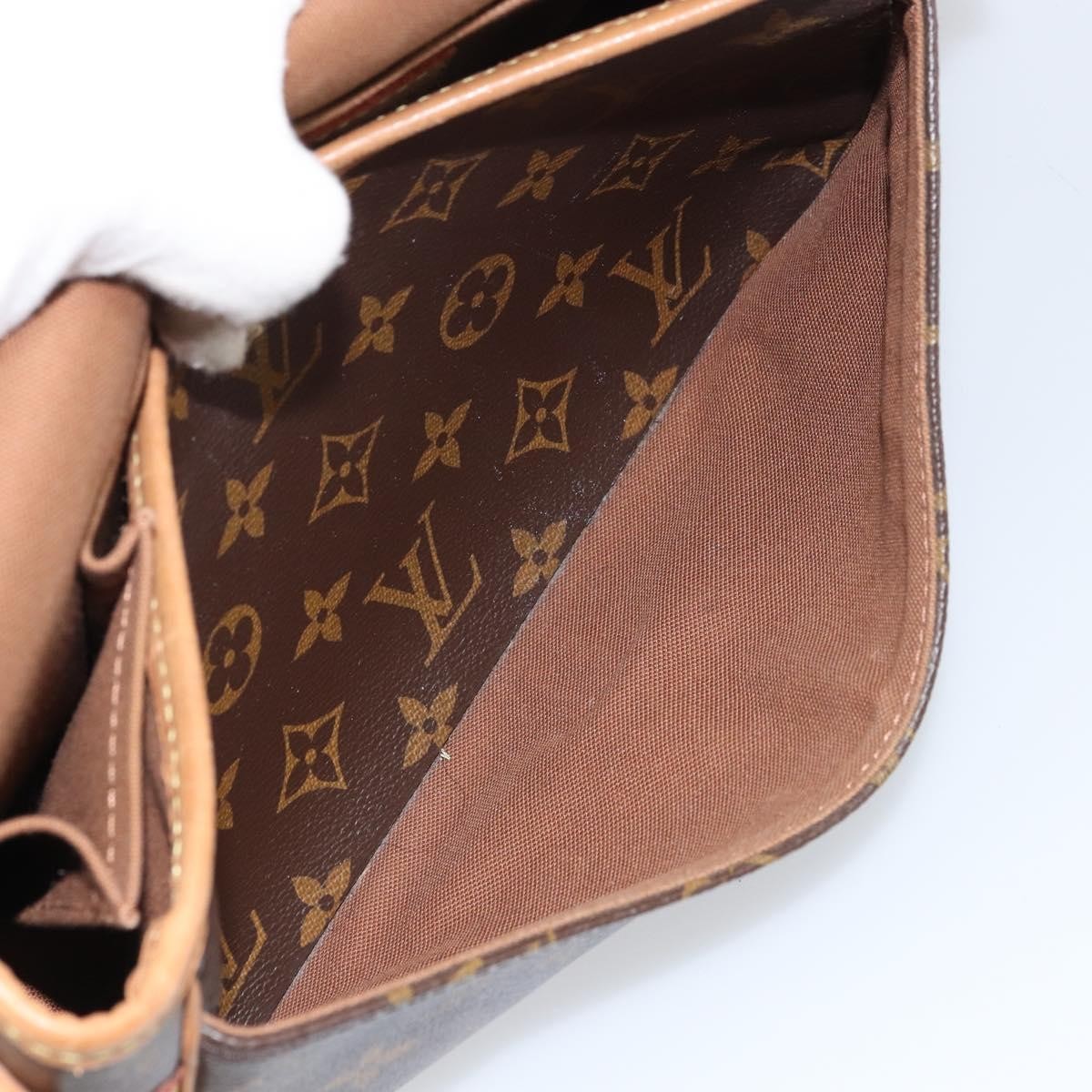 Louis Vuitton Sologne Handbag Monogram Canvas, BROWN, CANVAS, Shoulder bag