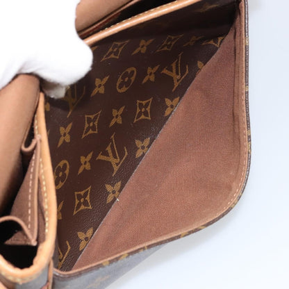 Louis Vuitton Sologne Handbag Monogram Canvas, BROWN, CANVAS, Shoulder bag
