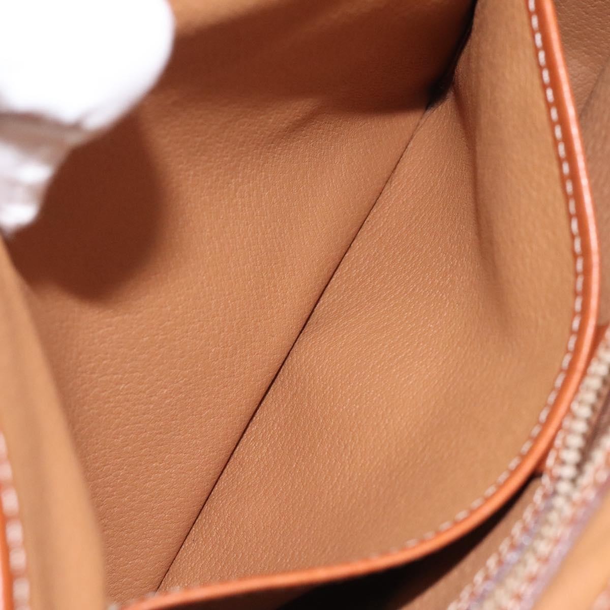 Celine Macadam Handbag Macadam with leather, BROWN, CANVAS, Handbag