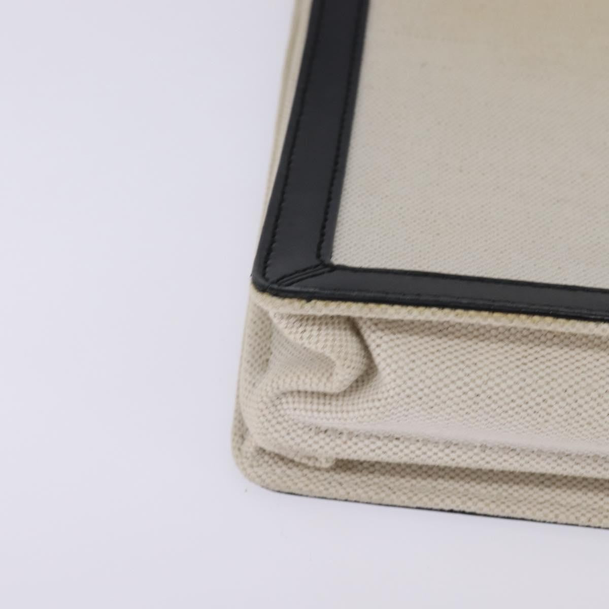 Balenciaga Navy Pochette Canvas and Leather, WHITE, CANVAS, Clutche & pouche