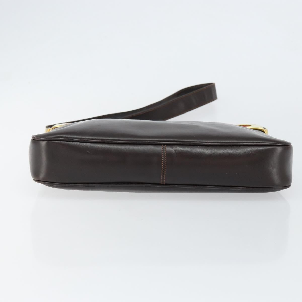 Gucci Sherry line shoulder bag Leather, BROWN, LEATHER, Shoulder bag