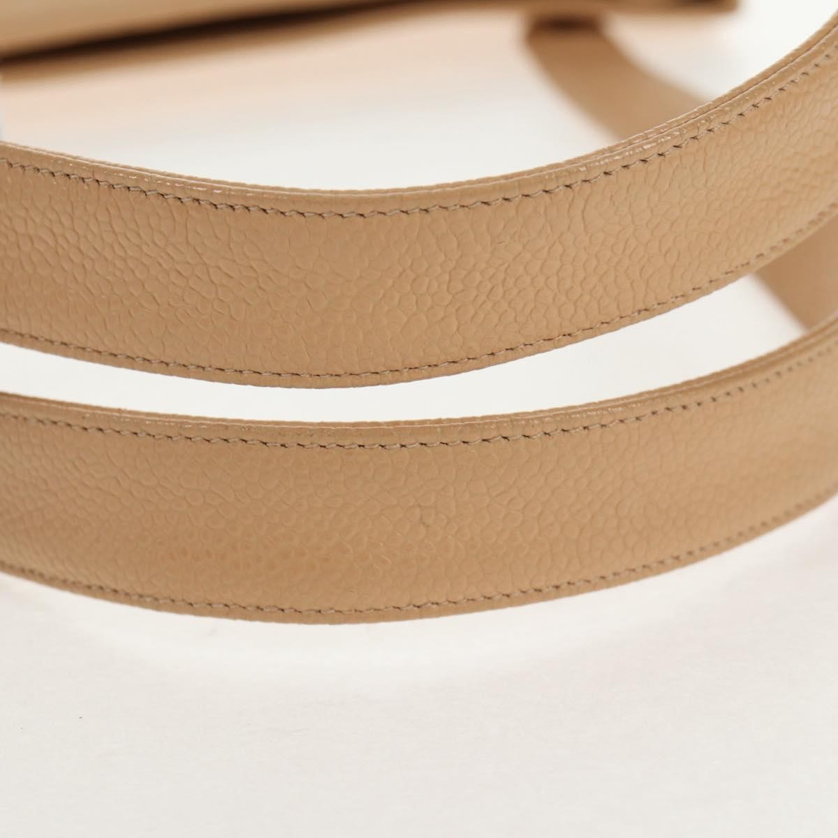 Chanel Coco Mark Leather, BEIGE, LEATHER, Handbag