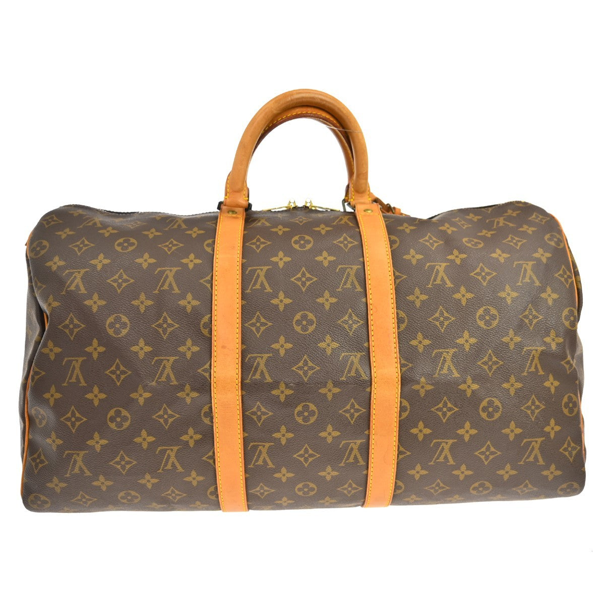 Louis Vuitton Keepall Bag Monogram Canvas, Brown, Canvas, Travel Bag
