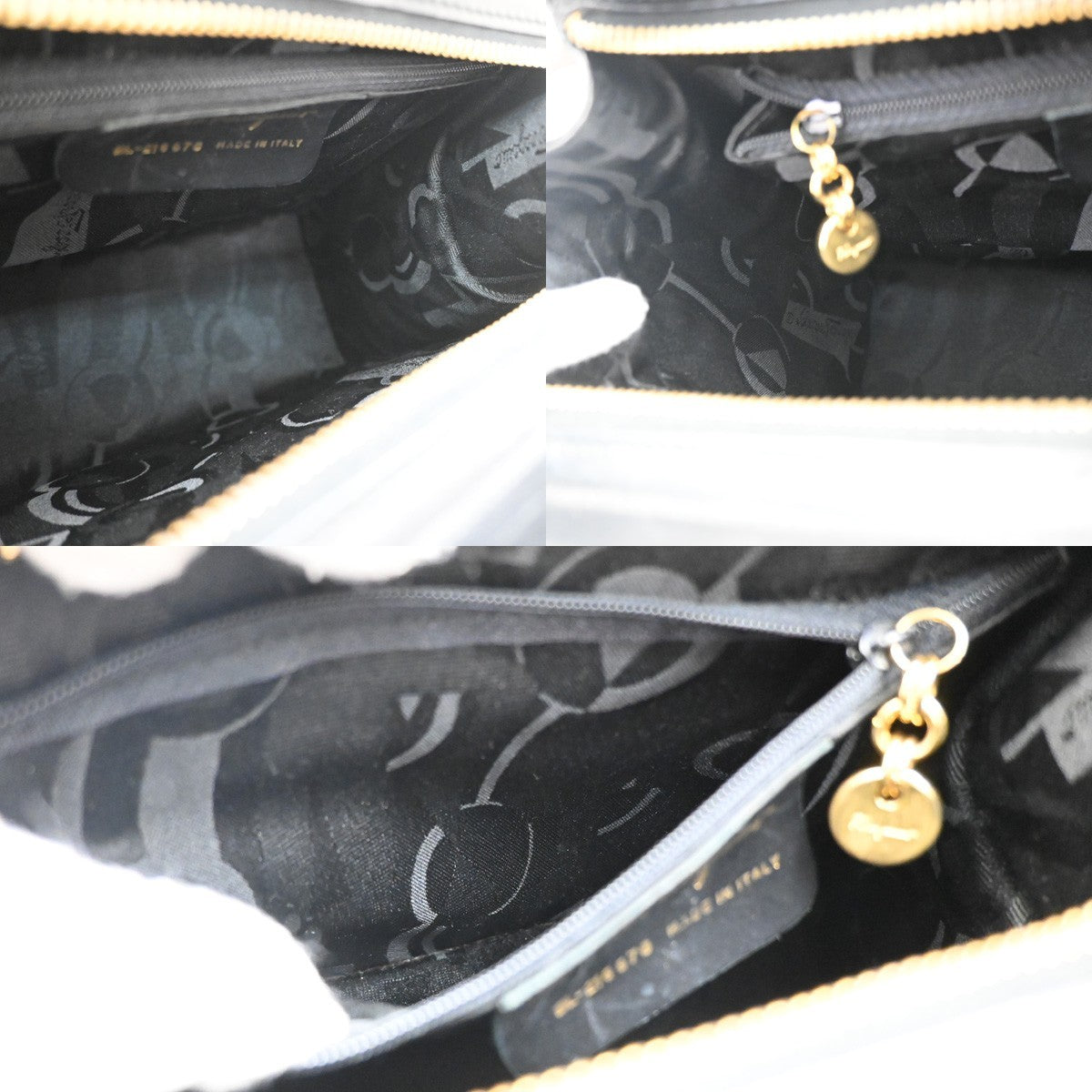 Salvatore Ferragamo Convertible Vara Bow Tote Leather, BLACK, LEATHER, Handbag