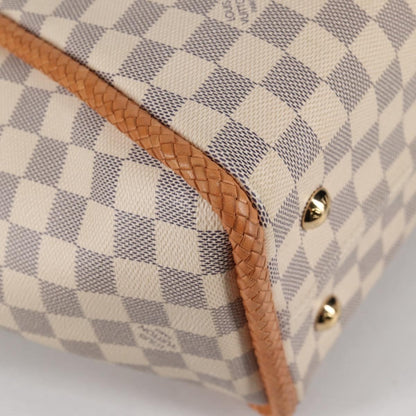 Louis Vuitton Propriano Handbag Damier, WHITE, CANVAS, Tote bag