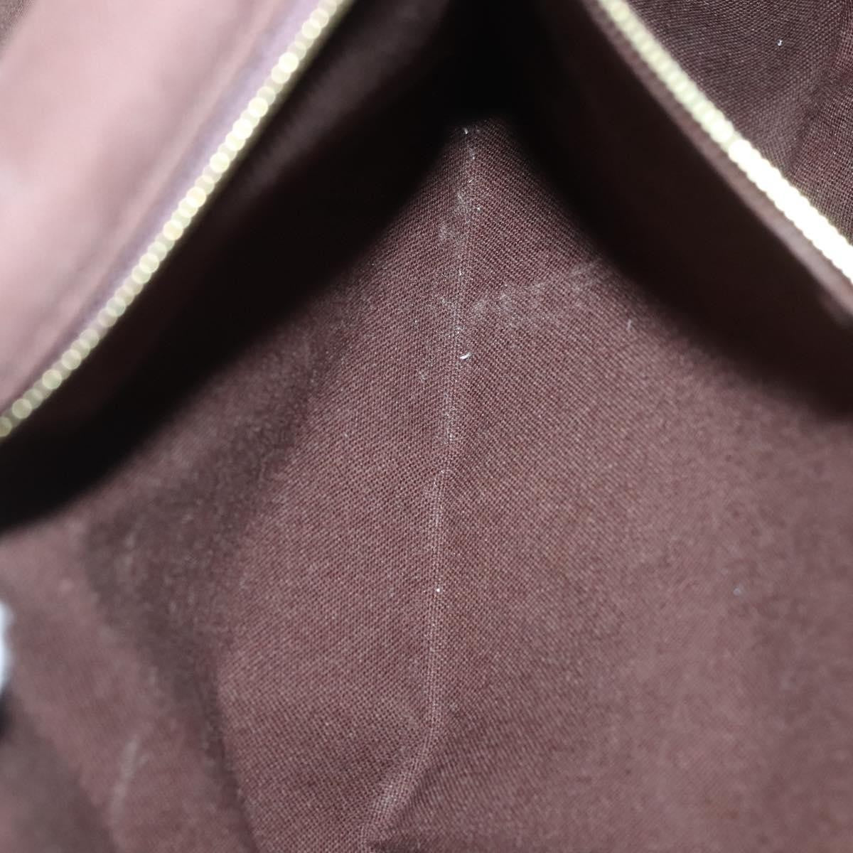 Louis Vuitton Menilmontant Handbag Monogram Canvas, BROWN, CANVAS, Shoulder bag