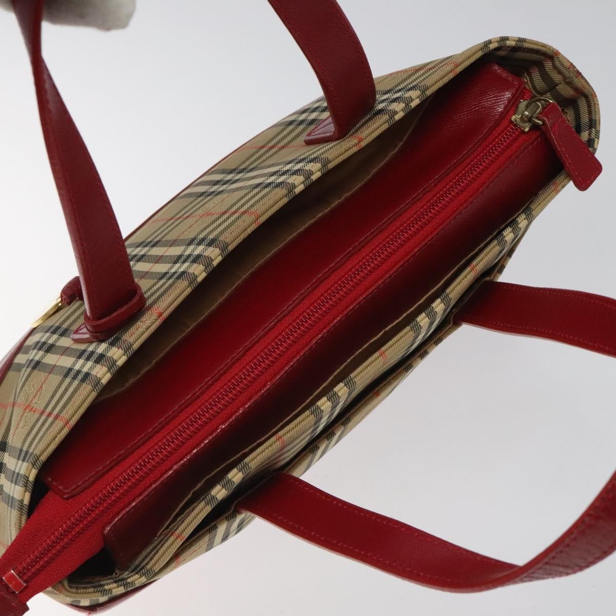 Burberry Nova Check Handbag Nova Check Canvas, BEIGE, CANVAS, Handbag