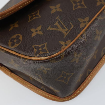 Louis Vuitton Sologne Handbag Monogram Canvas, BROWN, CANVAS, Shoulder bag