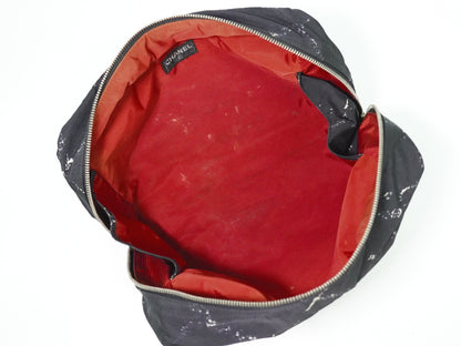 Chanel Travel line pouch Nylon, BLACK, NYLON, Travel bag