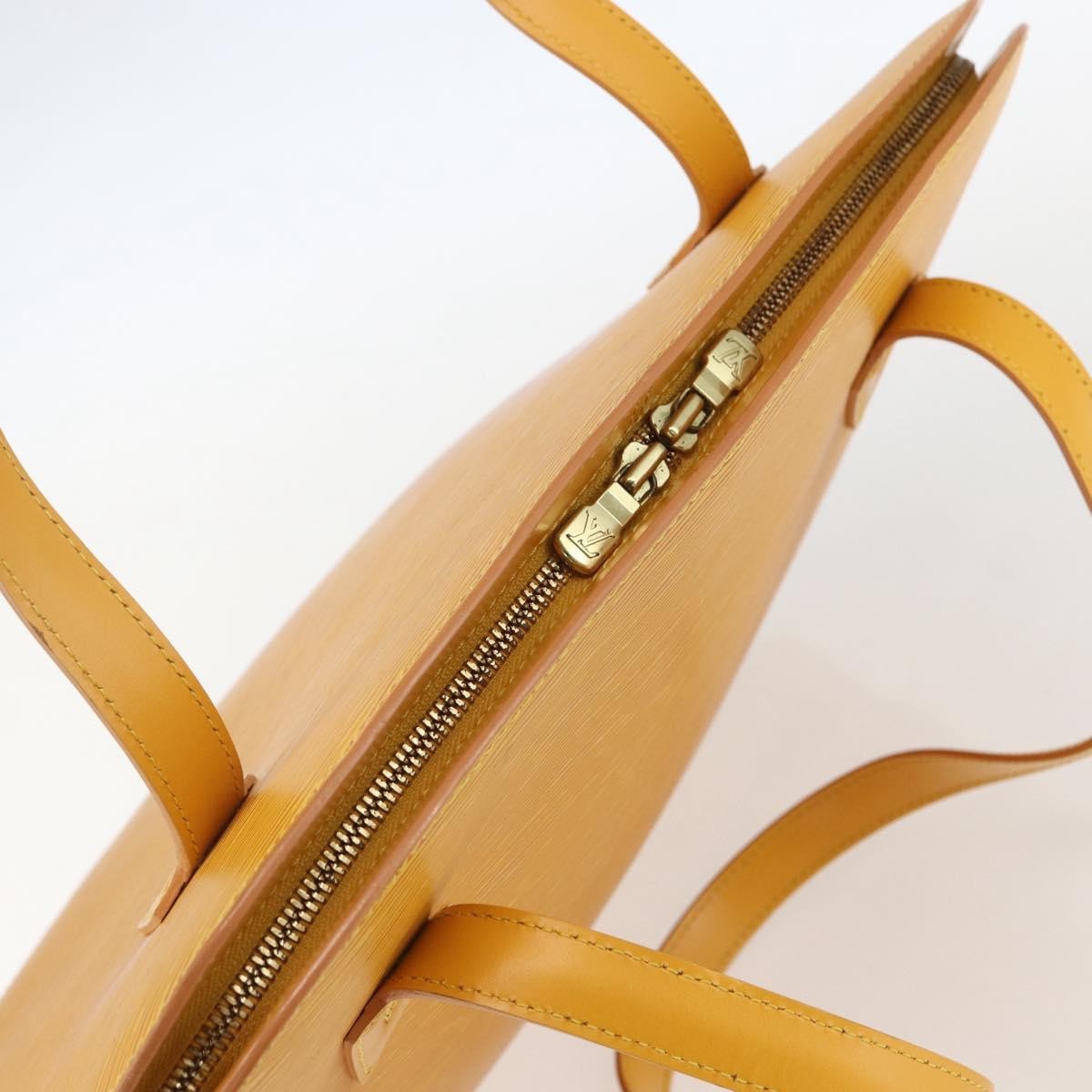 Louis Vuitton Lussac Handbag Epi Leather, YELLOW, LEATHER, Shoulder bag