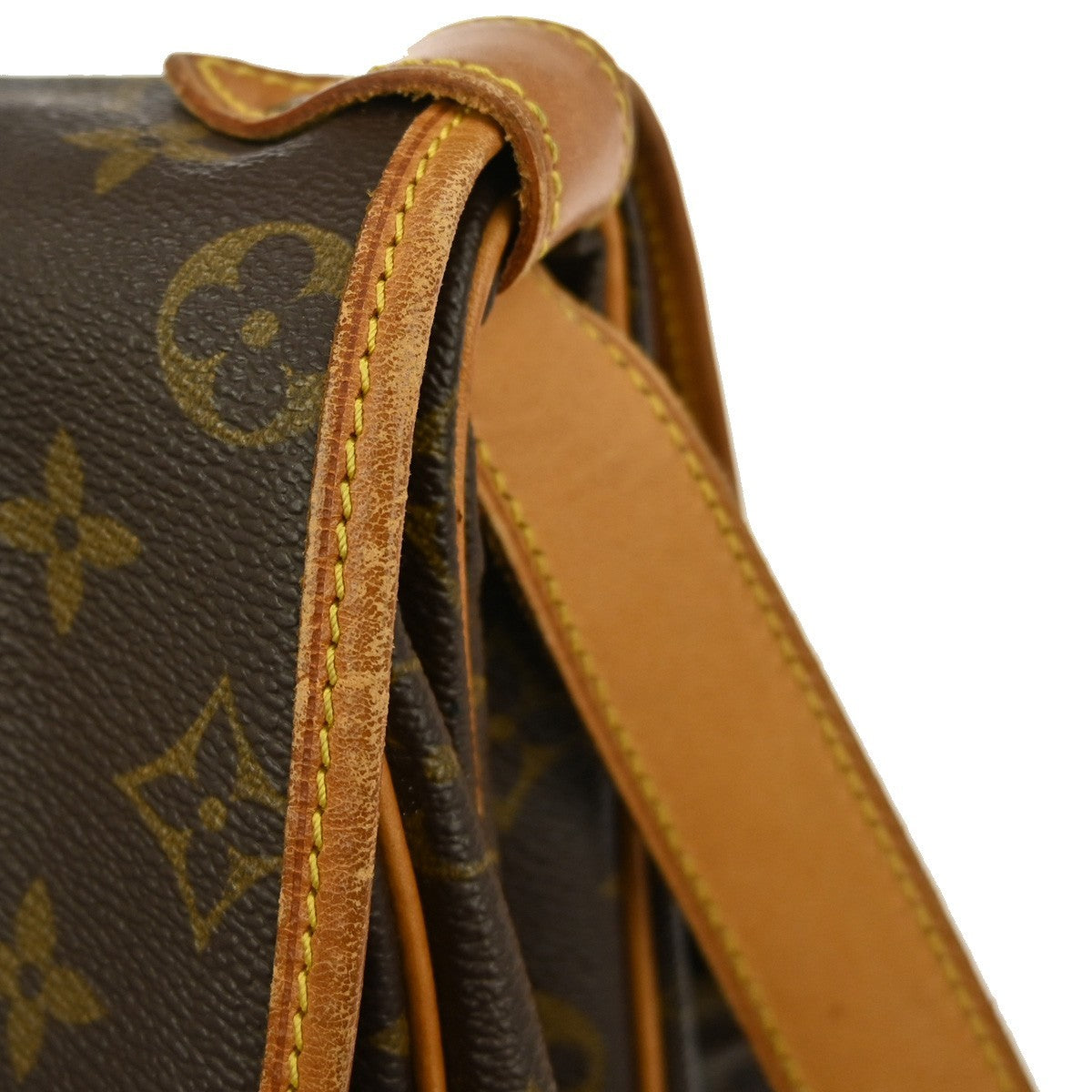 Louis Vuitton Saumur Handbag Monogram Canvas, BROWN, CANVAS, Shoulder bag