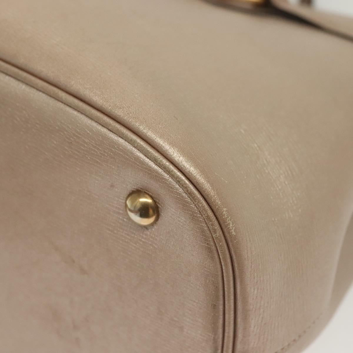 Gucci Bright Bit Convertible Tote Leather, GOLD, LEATHER, Tote bag