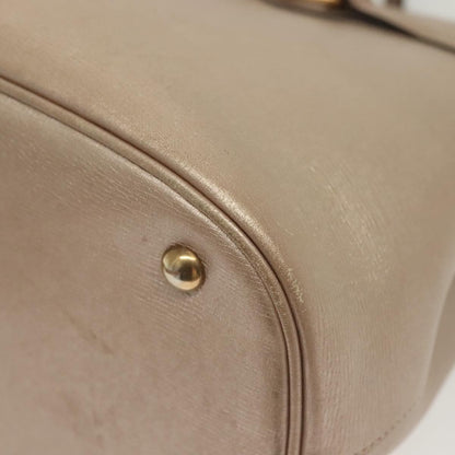 Gucci Bright Bit Convertible Tote Leather, GOLD, LEATHER, Tote bag