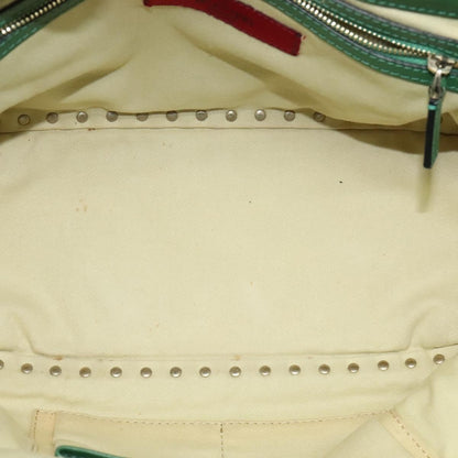 Valentino Garavani Rockstud Tote Soft Leather, GREEN, LEATHER, Tote bag