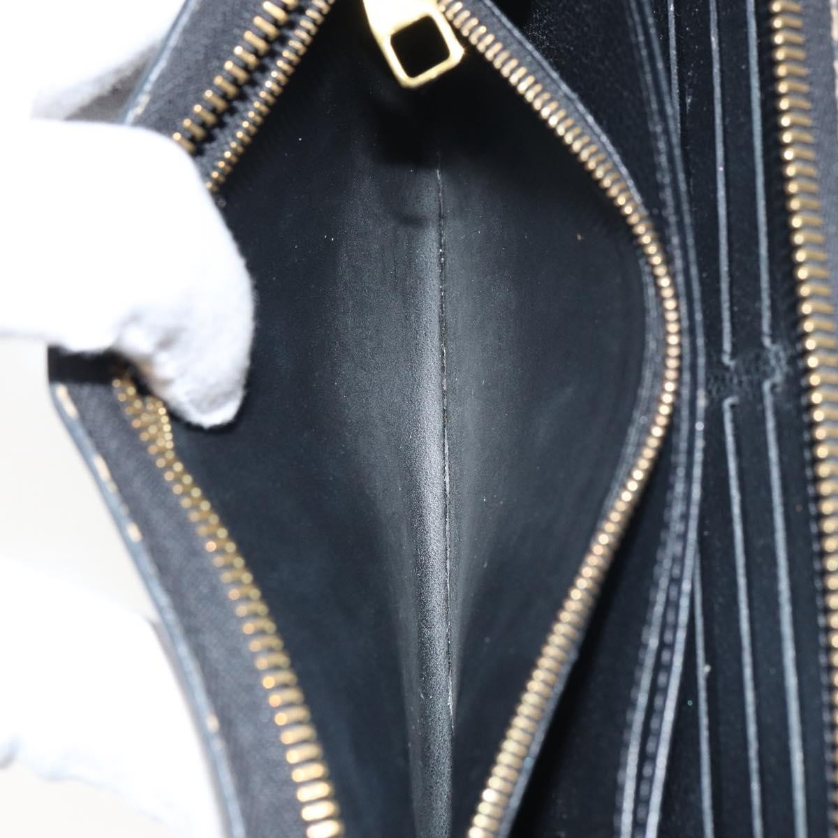 Louis Vuitton Zippy Wallet NM Leather Empreinte, BLACK, LEATHER, Wallets