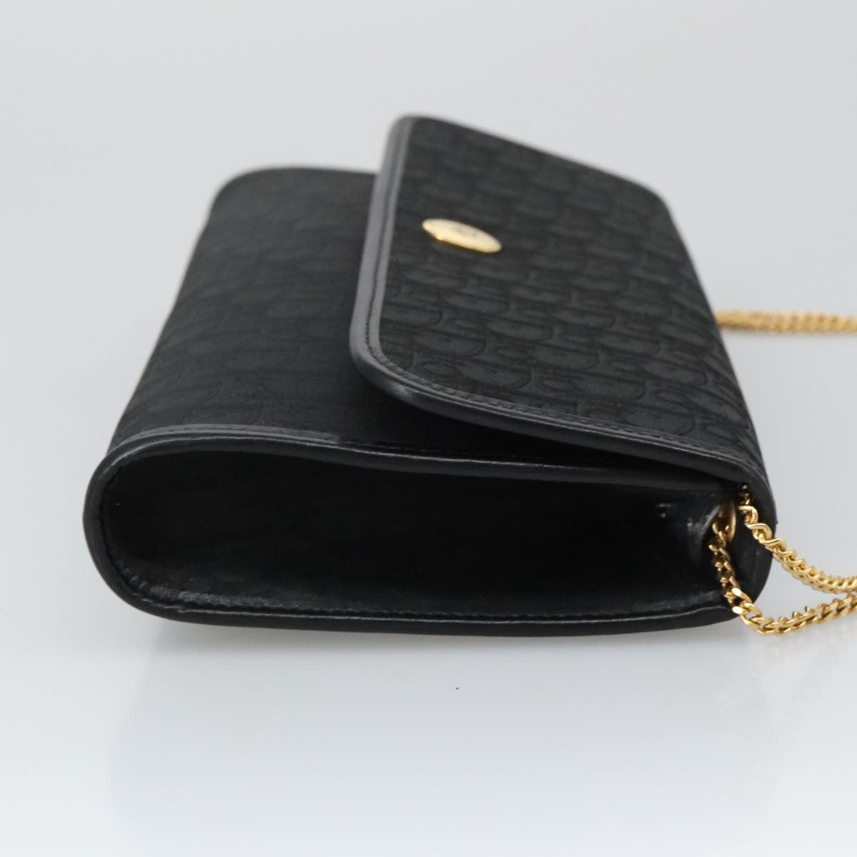 Christian Dior Vintage Trotter Crossbody Bag Canvas, BLACK, CANVAS, Shoulder bag