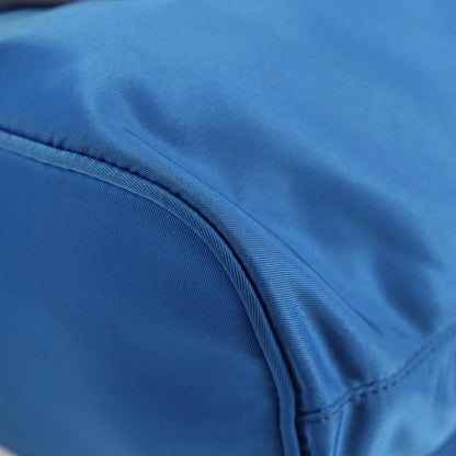 Prada Drawstring Bucket Bag Tessuto, BLUE, NYLON, Handbag