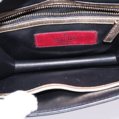 Valentino Garavani Glam Lock Shoulder Bag Leather, GOLD, LEATHER, Shoulder bag