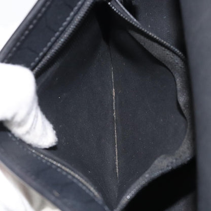 Christian Dior Vintage Honeycomb Flap Crossbody Bag Coated Canvas, BLACK, CANVAS, Crossbody bag