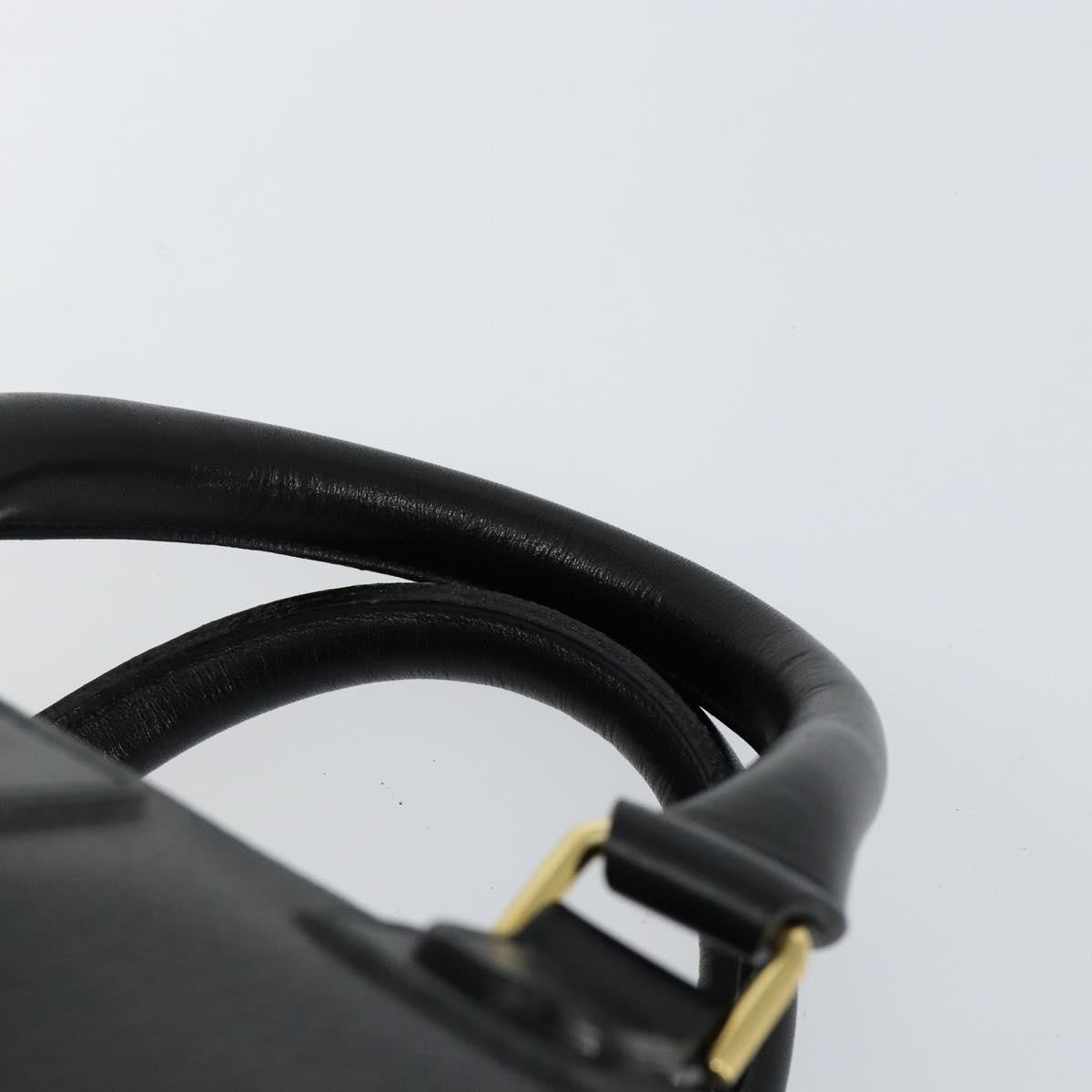 Burberry Vintage Boston Bag Leather, BLACK, LEATHER, Travel bag