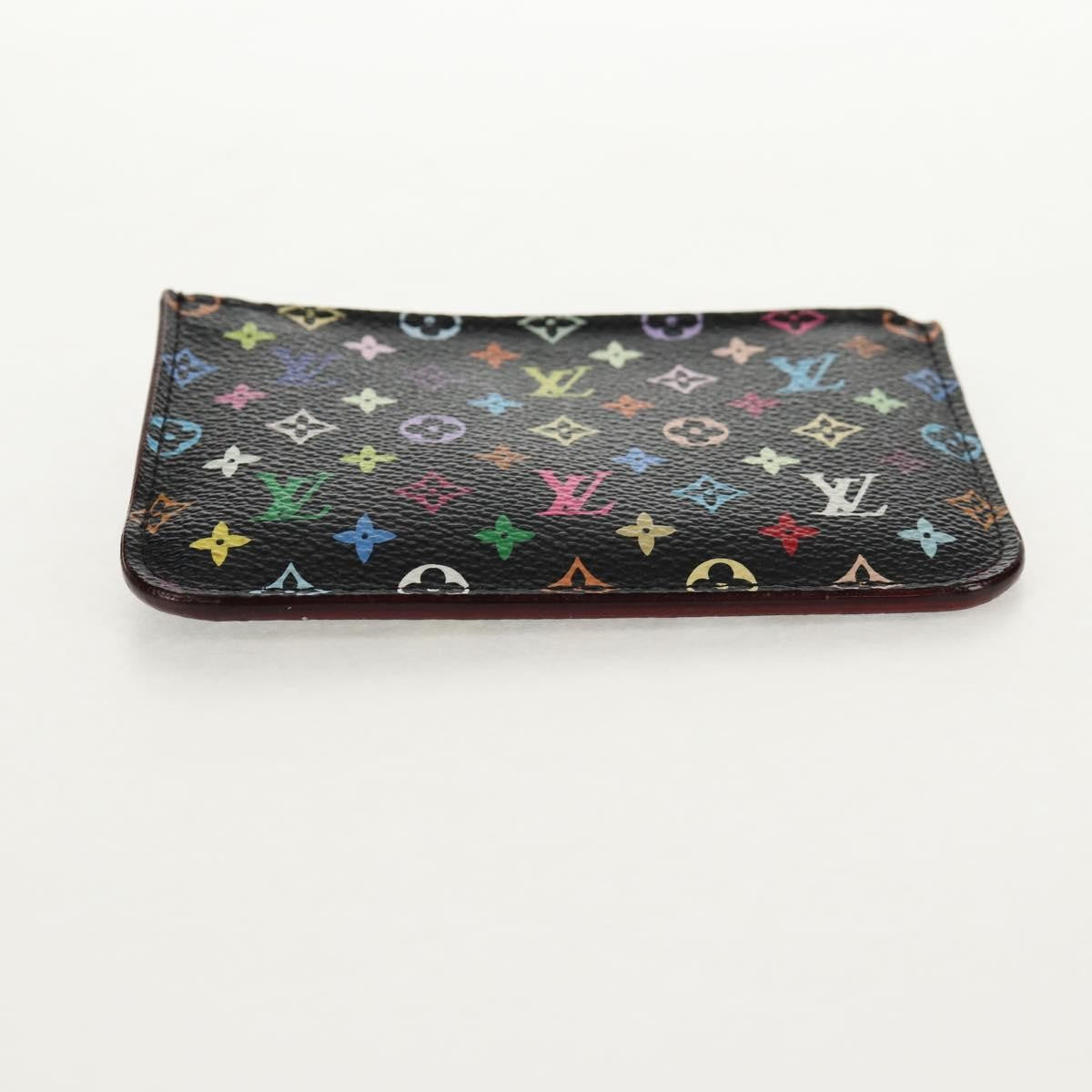 Louis Vuitton Pochette clés NM Monogram Multicolor Canvas, BLACK, CANVAS, Wallets