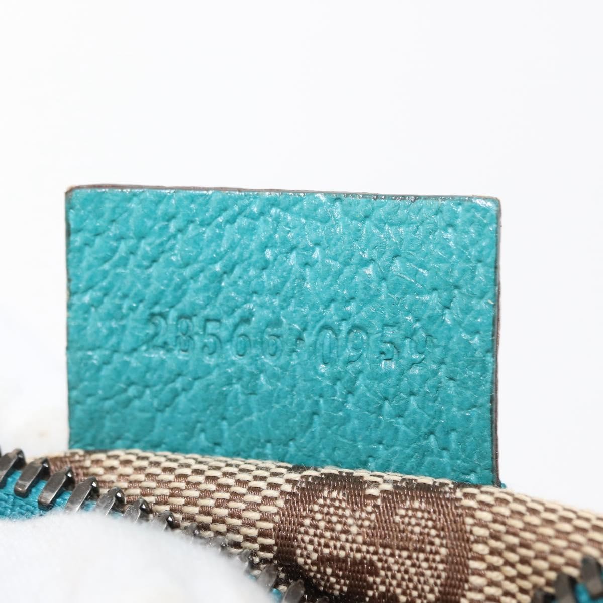 Gucci Vintage Double Belt Bag GG Canvas with Leather, BEIGE, CANVAS, Shoulder bag