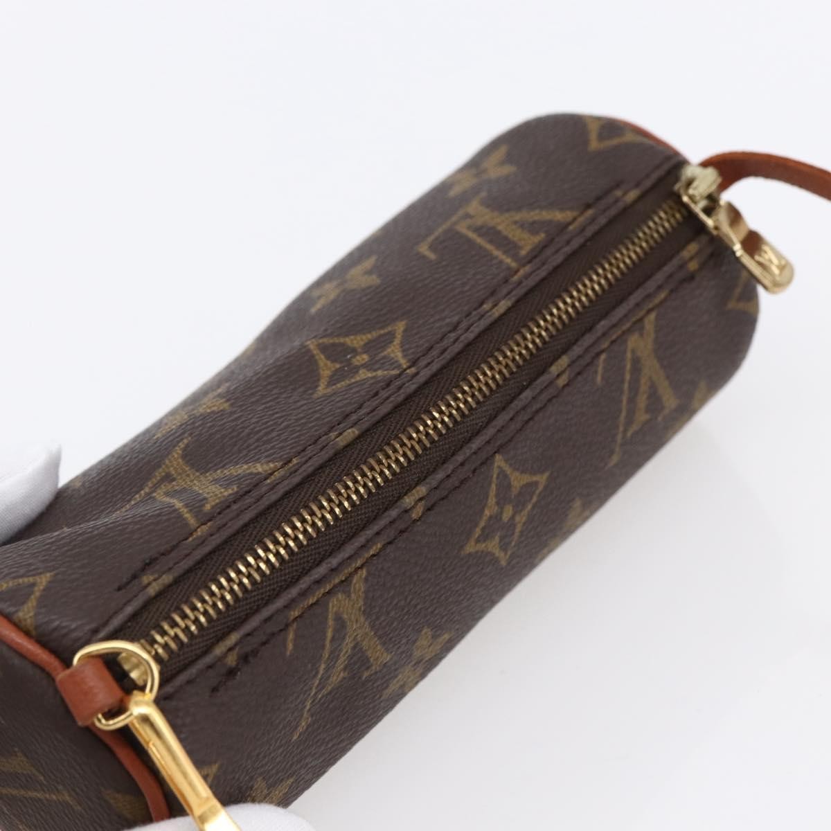 Louis Vuitton Papillon Pochette Monogram Canvas, BROWN, CANVAS, Clutche & pouche