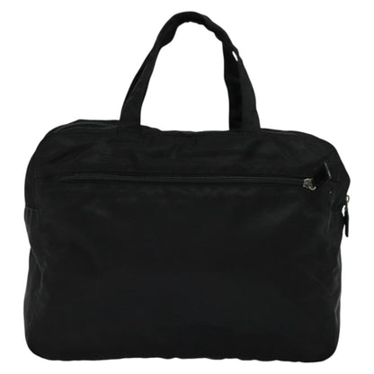 Prada Vintage Zip Handbag Tessuto, BLACK, NYLON, Handbag