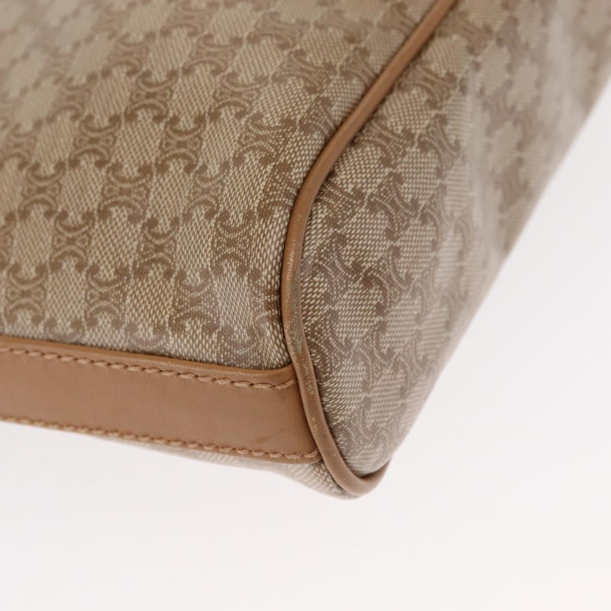 Celine Vintage Macadam Shoulder Bag Canvas, BEIGE, CANVAS, Shoulder bag