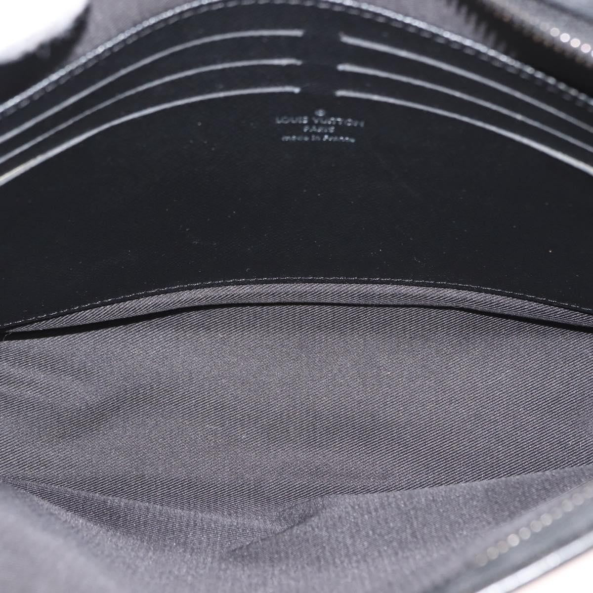 Louis Vuitton Pochette Voyage Monogram Eclipse Canvas, GRAY, CANVAS, Clutche & pouche