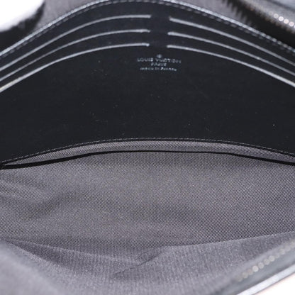 Louis Vuitton Pochette Voyage Monogram Eclipse Canvas, GRAY, CANVAS, Clutche & pouche