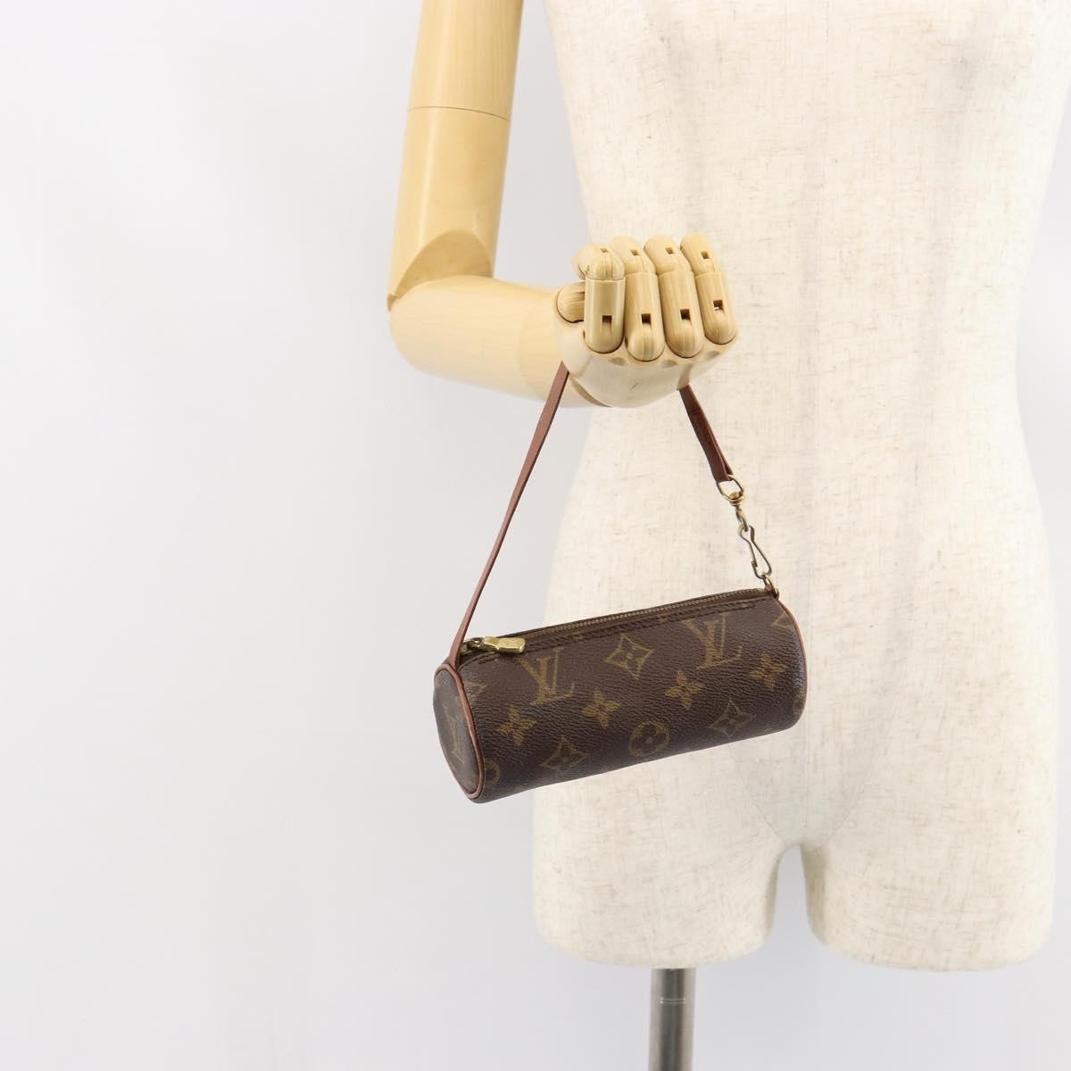 Louis Vuitton Papillon Pochette Monogram Canvas, BROWN, CANVAS, Clutche & pouche