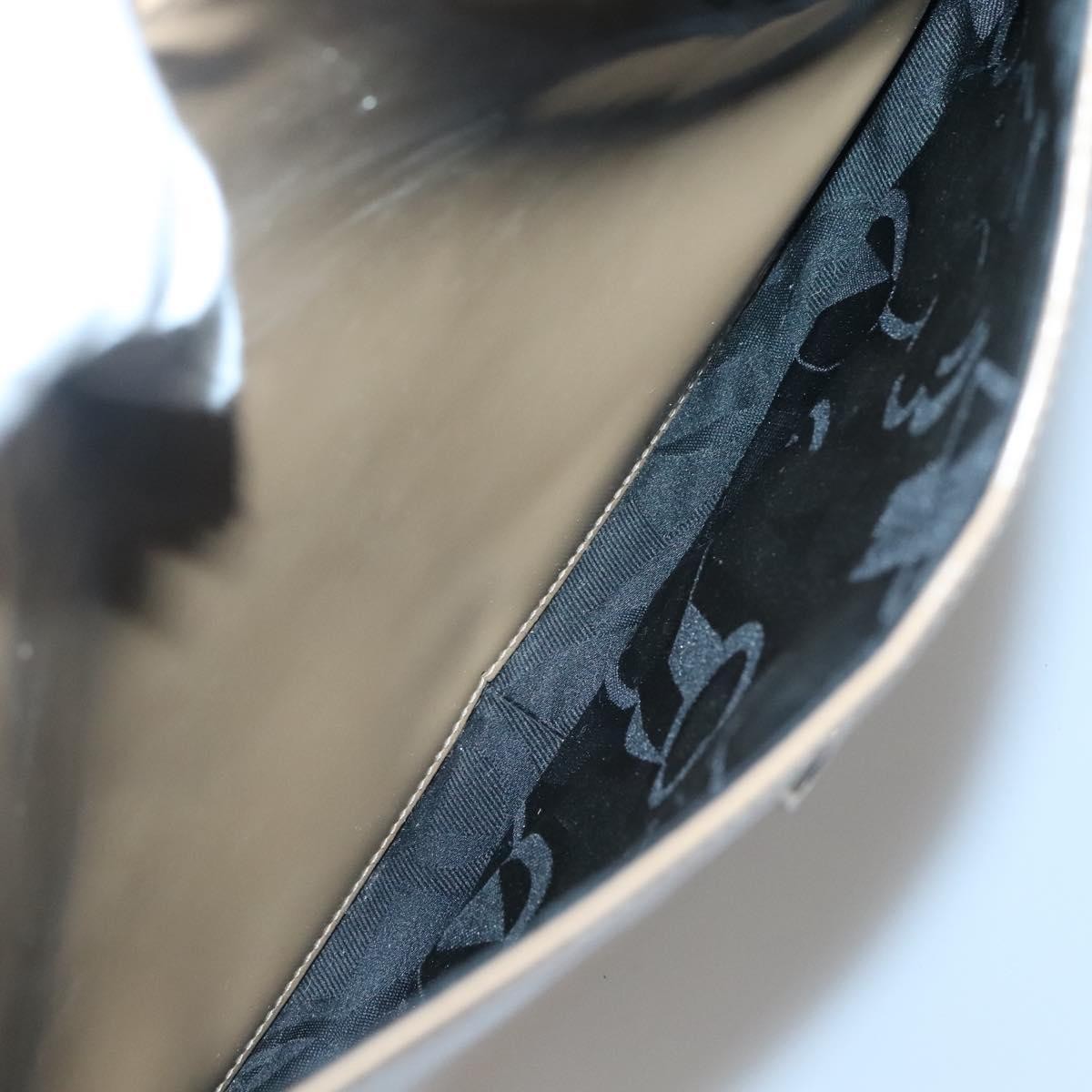 Salvatore Ferragamo Gancini Shoulder Bag Patent Leather, BEIGE, PATENT_LEATHER, Shoulder bag