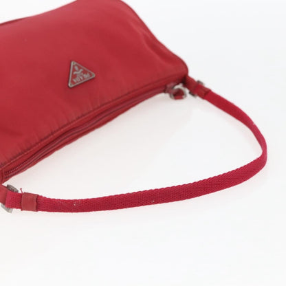 Prada Pochette Shoulder Bag Tessuto, RED, NYLON, Clutche & pouche