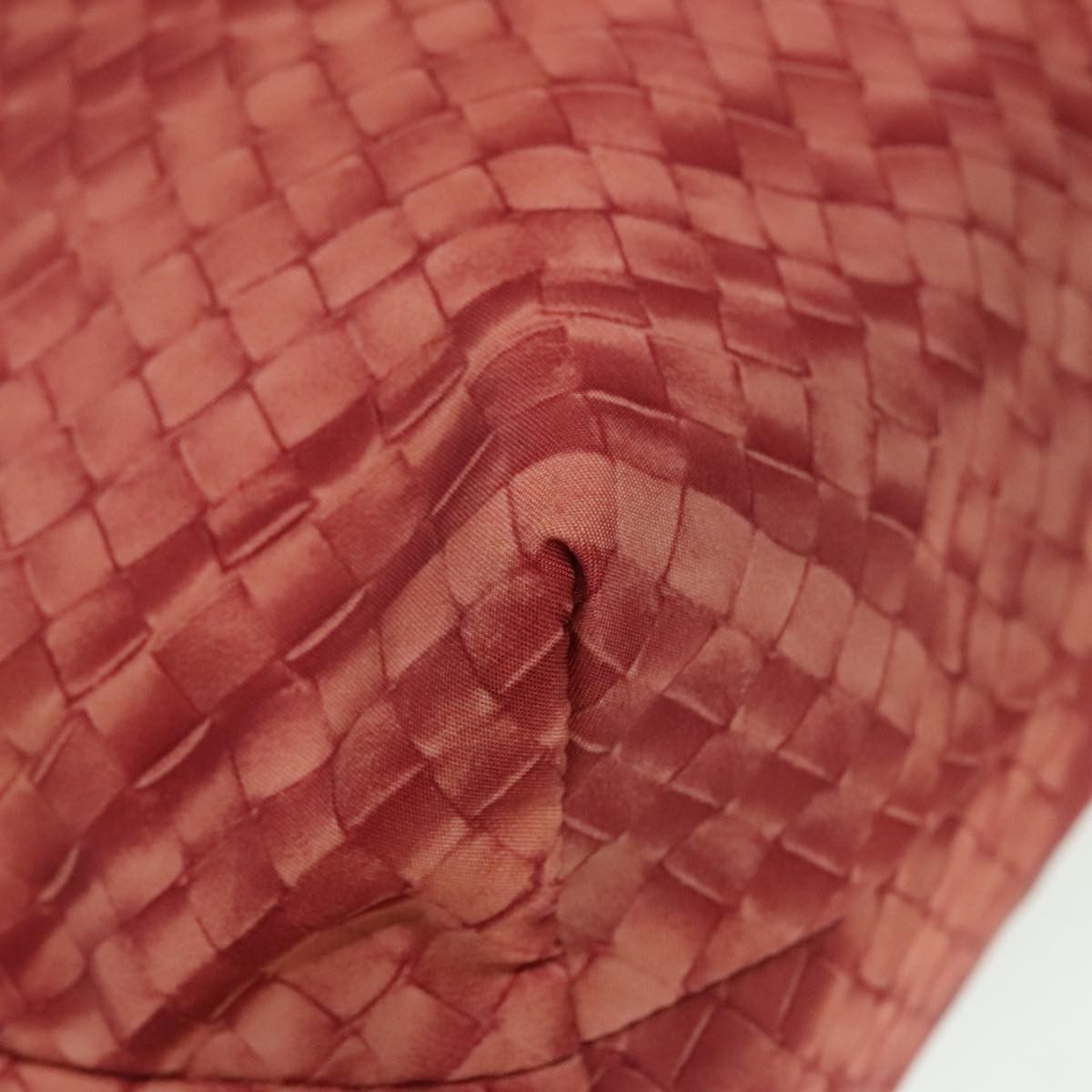 Bottega Veneta Intrecciolusion Tote Printed Nylon, ORANGE, NYLON, Tote bag