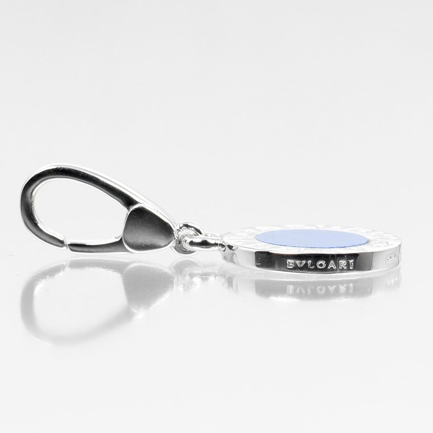 Bvlgari Bvlgari Bvlgari Pendant Charm 18K white gold, SILVER, WHITE_GOLD, Necklace