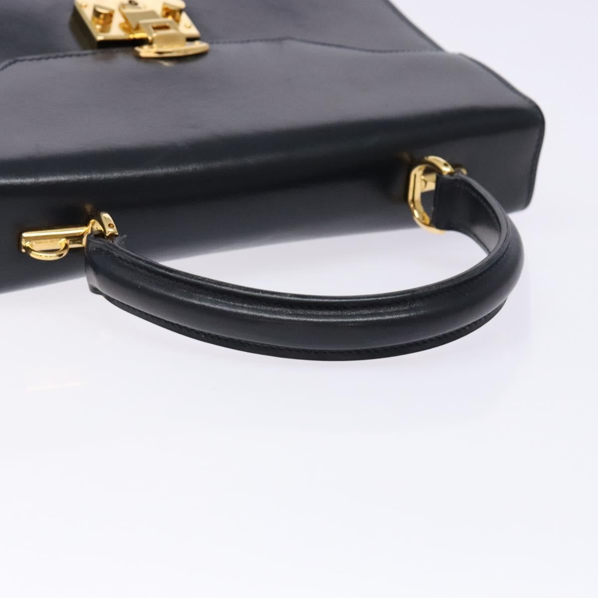 Gucci Lady Lock Leather, NAVY, LEATHER, Handbag