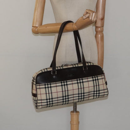 Burberry Nova Check Bowling Bag Canvas, BEIGE, NYLON, Bag