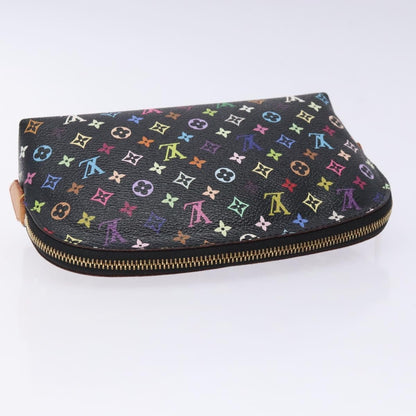 Louis Vuitton Cosmetic Pouch Monogram Multicolor, BLACK, CANVAS, Clutche & pouche
