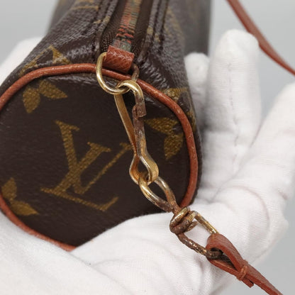 Louis Vuitton Papillon Pochette Monogram Canvas, BROWN, CANVAS, Handbag