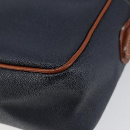 Burberry Vintage Shoulder Bag Leather, NAVY, LEATHER, Shoulder bag