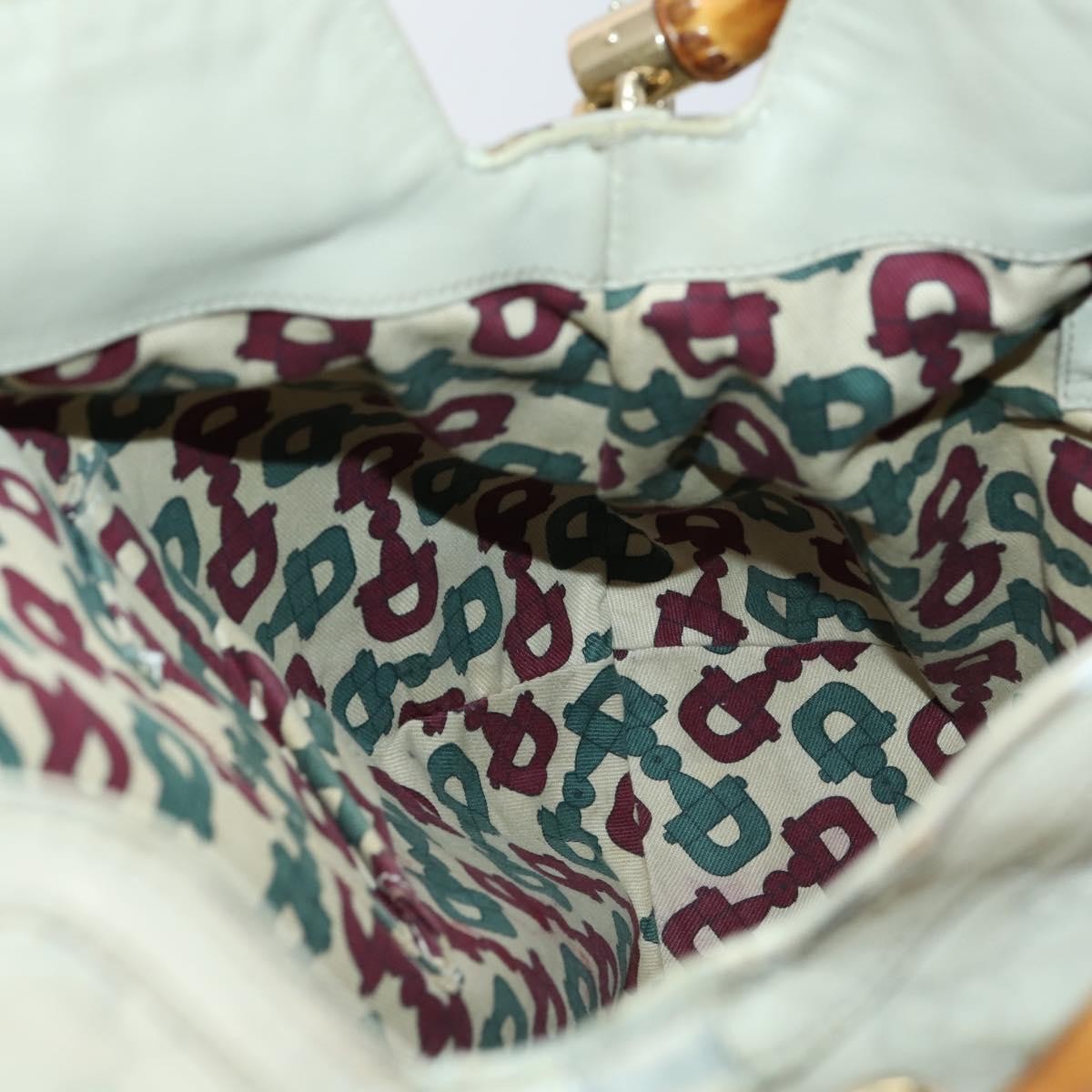 Gucci Vintage Diana Bamboo Shoulder Bag Leather, BEIGE, LEATHER, Shoulder bag