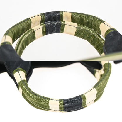 Prada Canapa Open Tote Canvas, GREEN, CANVAS, Handbag