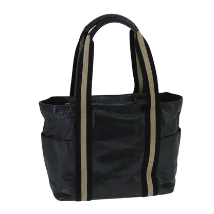 Bally Vintage Tote Bag Leather, BLACK, LEATHER, Tote bag