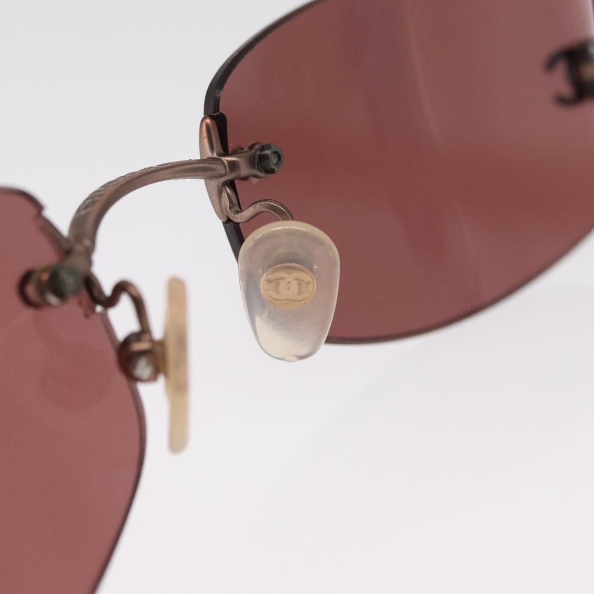 Chanel Logo CC Sunglasses Metal, BROWN, METAL, Sunglasse