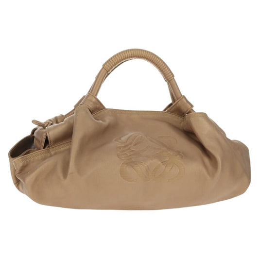 Loewe Anagram Logo Nappa Aire Hand Bag Leather, GOLD, LEATHER, Handbag