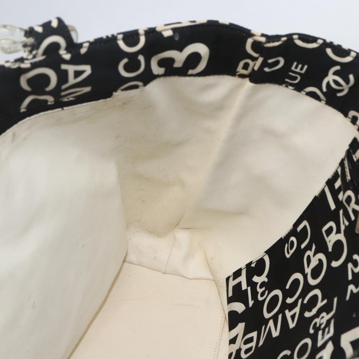 Chanel 31 Rue Cambon Beach Zip Tote Printed Canvas, BLACK, CANVAS, Tote bag